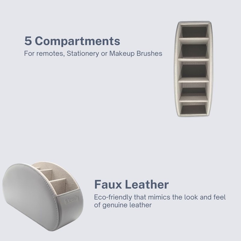 N3cessity Remote Control Holder/Desktop Organiser - Storage Caddy with 5