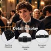 LHXzizizi Rhinestone Bow Tie for Men, Sparkling Sequin Mens Bow
