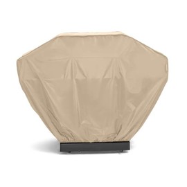 Covermates Grill Cover - Weather Resistant Outdoor Cover, Heavy Duty BBQ Covers for Large Outdoor Kitchen, Classic 12-Guage Vinyl, 53 Inch, Classic Tan