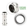 TAISHER 10PCS 304 Stainless Steel Press Fittings,1/2" Press Slip Coupling,No