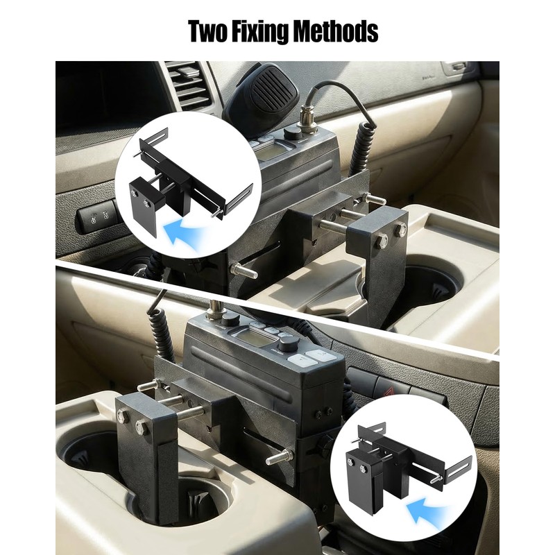 Upgrade Adjustable CB Radio Bracket Cup Holder Mount for Truck