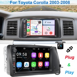 YuanTing 7" Apple Carplay For Toyota Corolla 2003-2008 Android Auto Car Stereo Radio GPS