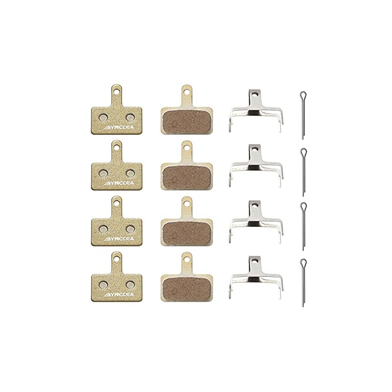 Bynccea Brake Pads 4 Pairs Bicycle Disc Brake Pads for