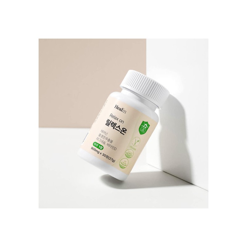Hillin Relax On L Theanine Red Ginseng Extract Stress Relief
