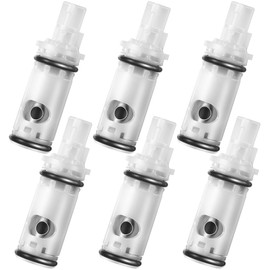 Enhon 6 Pack Faucet Cartridge Replacement Kit Compatible with Moen 1224 1224B Double Handle Faucets and Tub Showers, Durable Brass and Plastic