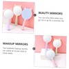 IWOWHERO 3pcs Handheld Cosmetic Mirrors with Cat Claw Handle Portable