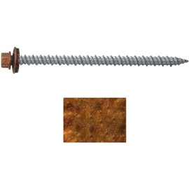 #10 Metal Roofing Screws: (250) Screws x 3" Copper Hex Head Sheet Metal Roof Screw. Self Starting/Tapping Metal to Wood Sheet Metal siding Screws. EPDM Washer. for Corrugated Roofing