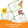 Learning Resources Pattern Block Activity Set, 20 Double-Sided Cards, Ages