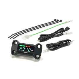 Opmid OPM Top Indicator Tachometer & Voltmeter Black Monkey 125 M1304BK