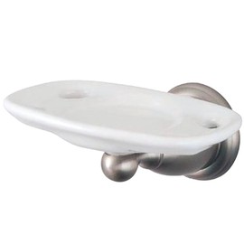 Kingston Brass BA1756SN Heritage Toothbrush and Tumbler Holder, 5-1/2-Inch, Brushed Nickel