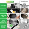 NutriChef 17pcs Stackable Pots and Pan, Stainless Steel Set Nonstick,