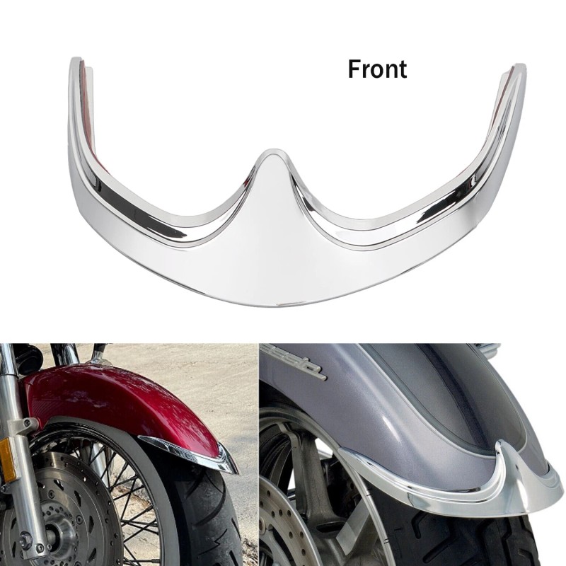 Unbranded Chrome Front Fender Tip Trim For Honda VTX1300 S