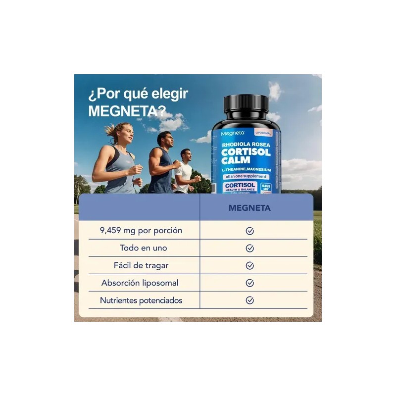 Cortisol Calm Cápsulas Magnesio L-teanina 60 Cápsulas