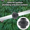 1" PVC Union Pipe Fitting, Schedule 80 Slip Socket Connector