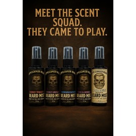 Doppelganger Beard Co. Doppelganger Beard Co. Beard Mist C Leave-In Beard Conditioner Spray with Aloe, Jojoba Oil & Baobab Protein C Non-Greasy, Hydrating Beard Spray & Softening Beard Cologne for Men (2 oz, Bare Bones)