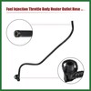 Motoforti 1 Set Engine Throttle Body Heater Inlet Outlet Pipe