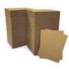 400 Packs 3.5x4.5 Inch Corrugated Cardboard Sheets, Premium Brown Corrugated