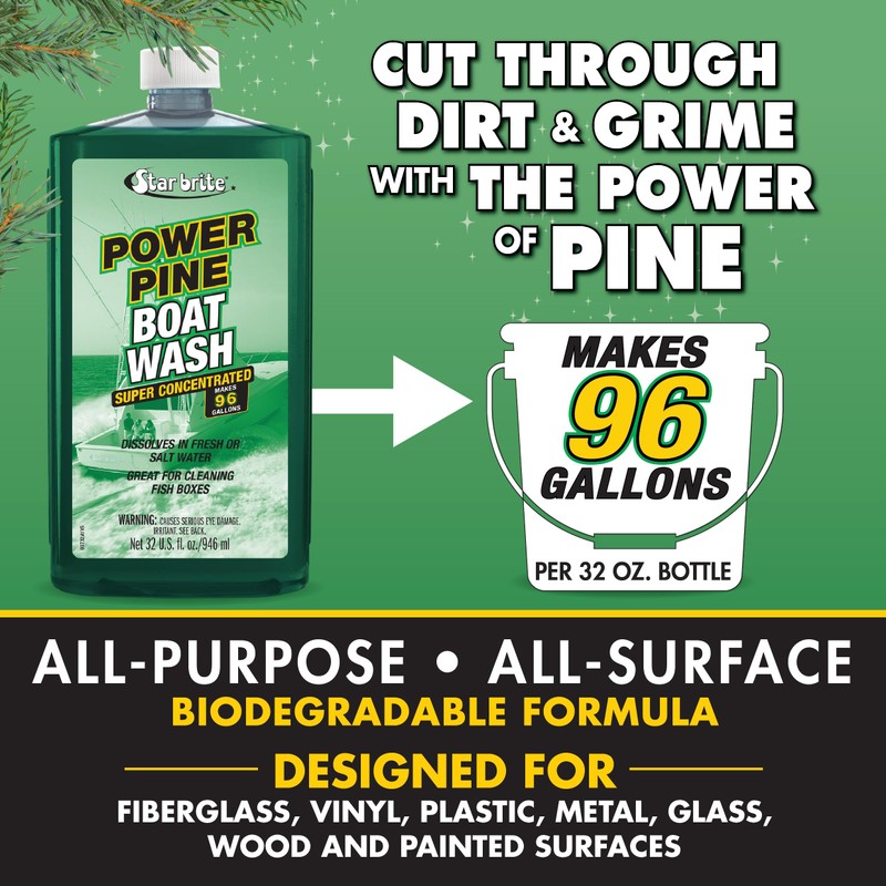 STAR BRITE Power Pine Boat Wash Super Concentrate - Makes