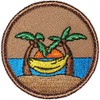 Banana Hammock Patrol Patch - 2" Diameter Round Embroidered Patch (Sew-on)