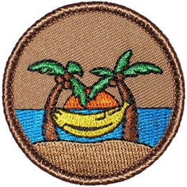 Banana Hammock Patrol Patch - 2" Diameter Round Embroidered Patch (Sew-on)