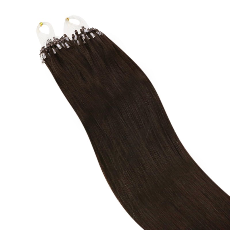 Ugeat Real Hair Extensions, Bonded Micro Ring Cold Fusion Extensions,