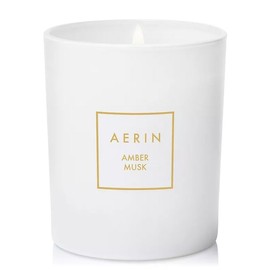 Aerin Amber Musk Scented Candle 7 OZ / 200G, White