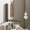 dancrul Natural Wood Folding Clothes Hanger Rack for Laundry Room,
