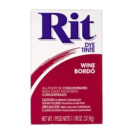 All Purpose Concentrated Rit Dye Powder Multi-Packs for Clothing, Décor, and Crafts – Wine (1 Pack)