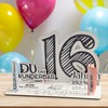 16 Geburtstag - 16 Jahre 3D-Holzkarte | Geldgeschenke, 16 Geburtstag