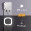 YUNLEX 2 Pack Plug in Dimmable Night Light, Auto Dusk