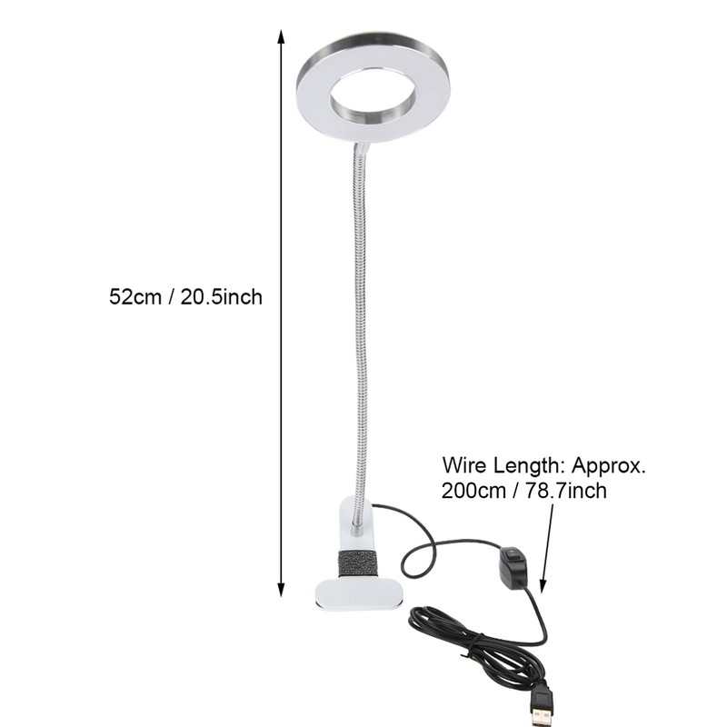 USB Makeup Tattoo LED Lamp Beauty Table Lamp with Clamp