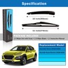 WTI Rear Wiper Arm Blade Set Compatible With Hyundai Kona
