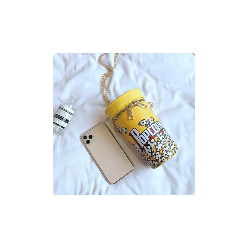 Genérico Bolso de Mujer Popcorn, Bolso de Mujer cruzado Palomitas