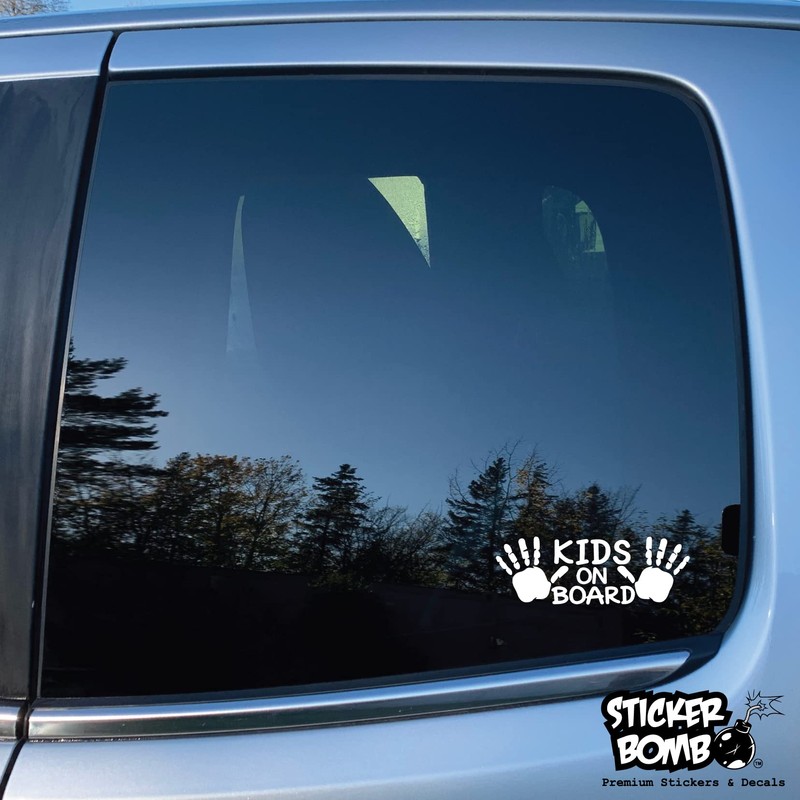 Kids On Board Decal - Sticker Bomb Vinyl Decal for