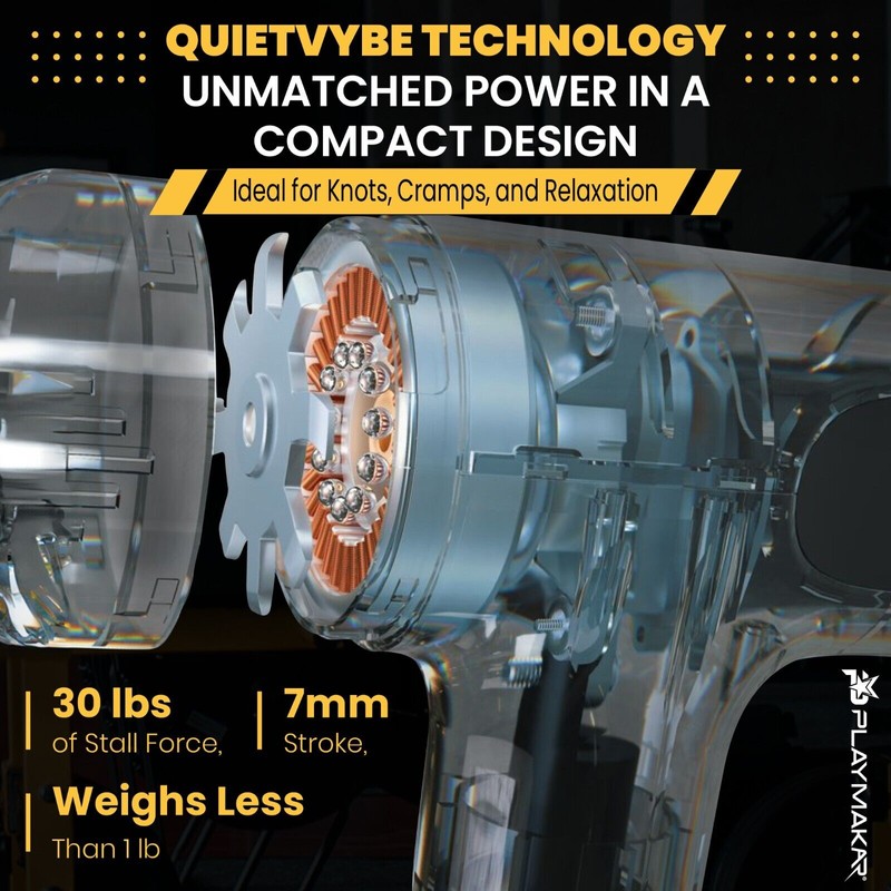 PlayMakar MVPmini All Body Massage Gun | Percussion Massager Bundle