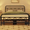 Yaheetech Metal Platform Bed Frame Mattress Foundation with Diamond Pattern
