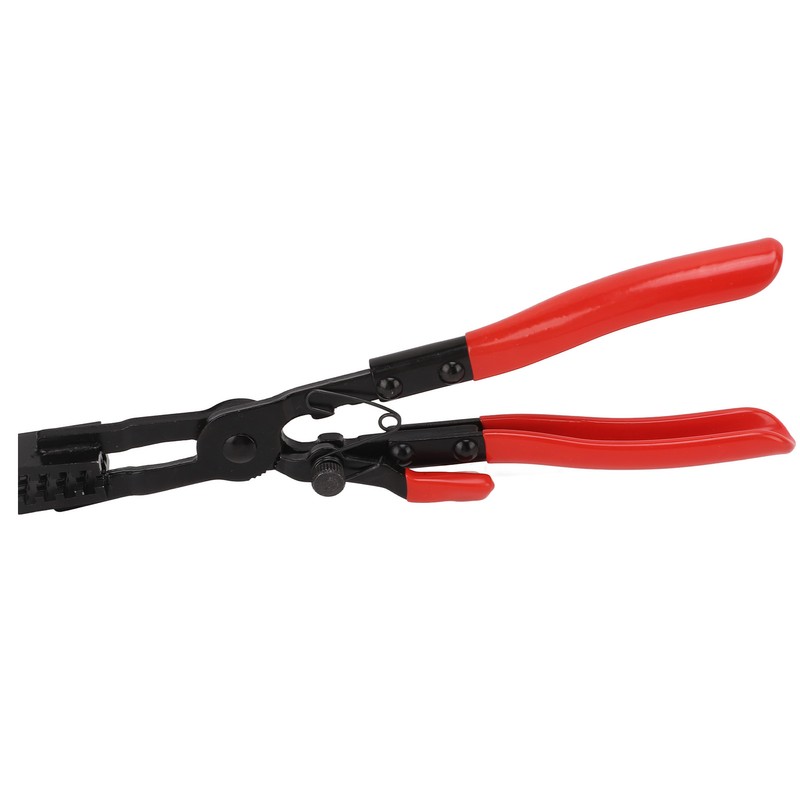Hose Clamp Plier Metal Textured Jaws Short Handle Extended Elbow