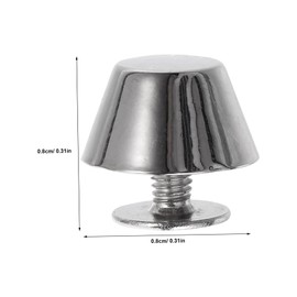 DOITOOL 12pcs Zinc Alloy Bag Feet Hardware Purse Feet Bag Bottom for Leather Craft