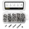 M4 304 Stainless Steel Hexagonal Screws Bolts and Nuts Set,