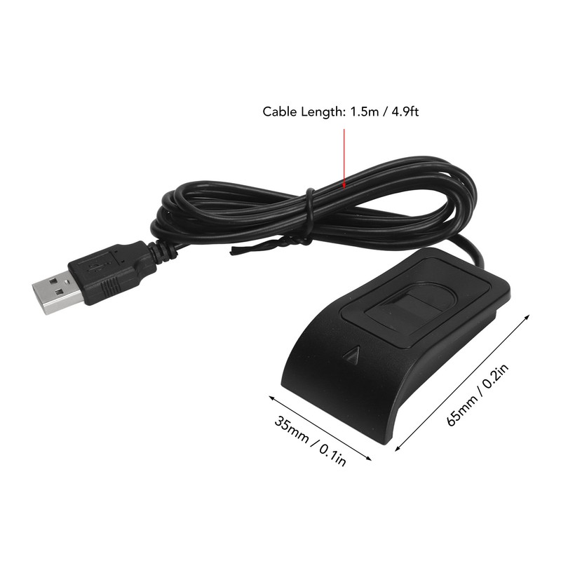 Fingerprint Key Reader Compact Structure Auto Calibration Recognition USB Fingerprint