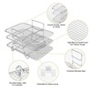 Fryer Rack 3 Layer Design Grill Rack Stainless Steel Dehydrator