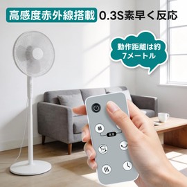 WHENFOR ファンリモコン iimono117用のリモコン タイマー付き 壁掛け扇風機用 サーキュレーター用 代用リモコン