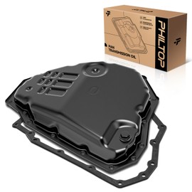 PHILTOP 265-842 Transmission Oil Pan with Drain Plug Compatible with 2013-2016 Sentra, 2012-2016 Versa Sedan, 2014-2019 Versa Note, with Gasket