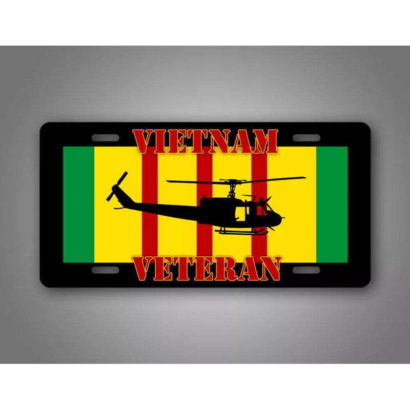 SignsAndTagsOnline.com Vietnam Vet HUEY UH-1 Service Ribbon License Plate