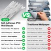 Koynsle Peel and Stick Backsplash Tile Waterproof Removable PVC Wall