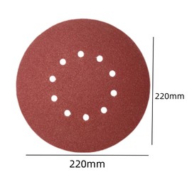 GYWHOOFT Sanding Disk, 10 Holes, Disc Paper, Sanding Pat, Set of 9 Inches, Round, Water Resistant Paper, Sandpaper, For Sandpaper, Polishing, Electric Sander, Metal Polishing, Magic Sandpaper,