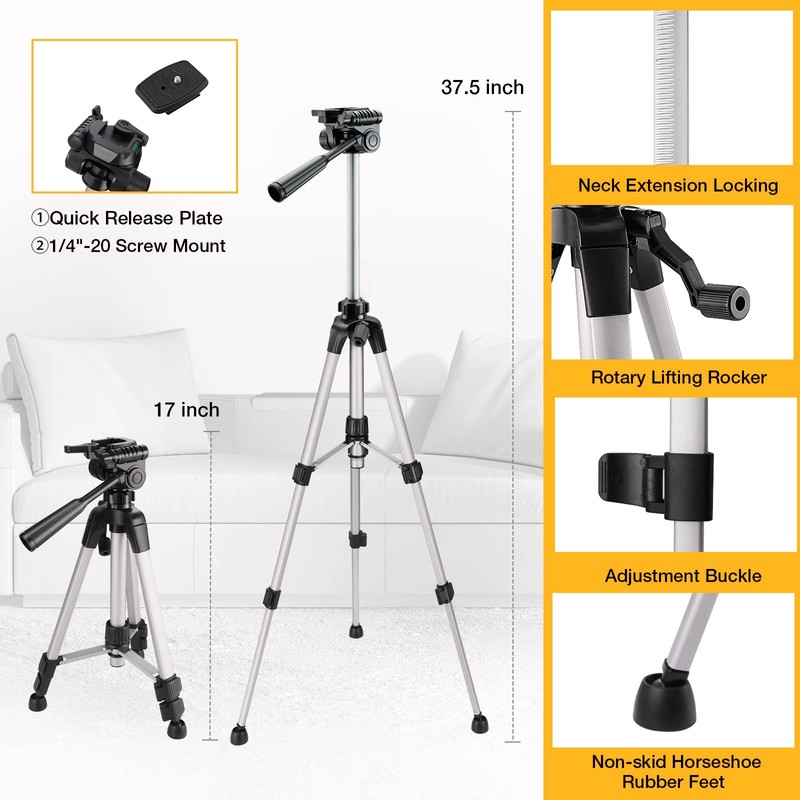 PREXISO 360° Laser Level with Tripod, 100Ft Self Leveling Cross