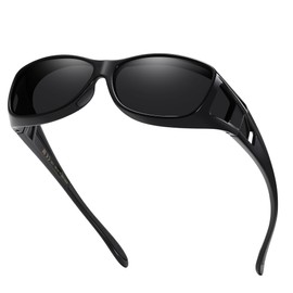 GEGURI Fit Over Glasses Polarized Sunglasses for Men & Women, Stylish Wrap Around Design Sun Glasses UV400 Protection