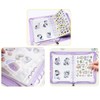Sealing Notebook, Transparent A5, Storage Binder, 6 Holes, 4 Pockets,
