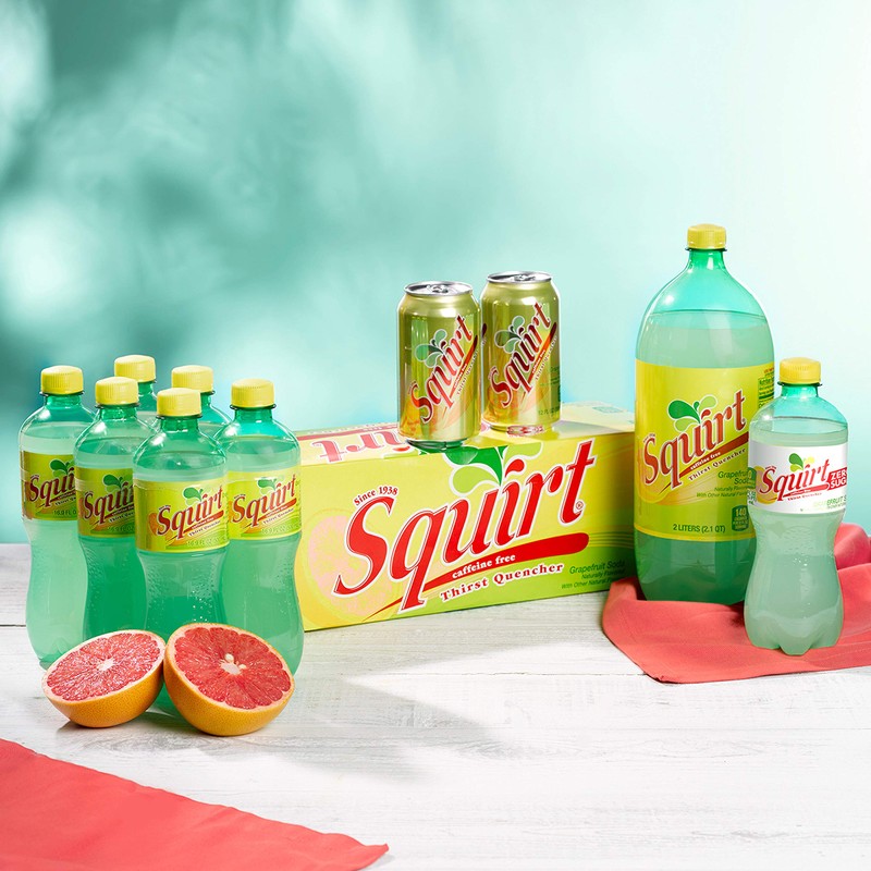 Squirt Zero Sugar Grapefruit Soda, 12 fl oz cans, 12